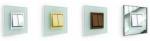 Stylish glass switch plates