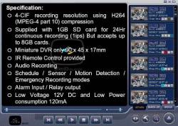 MINI DVR screen view